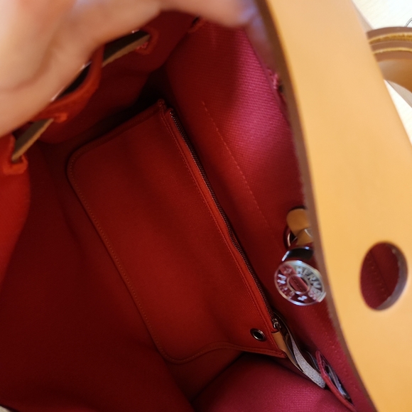 Hermes orange red herbag crossbody bag - Picture 8 of 12
